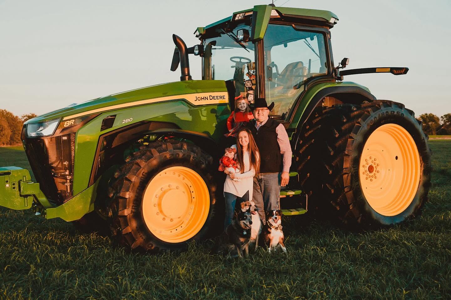 McClendon family on the farm